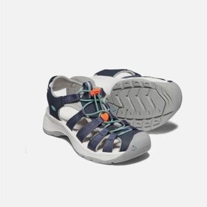 Keen Astoria West Navy Beveled Glass‎ Waterfront Sandal Women's Size 9.5